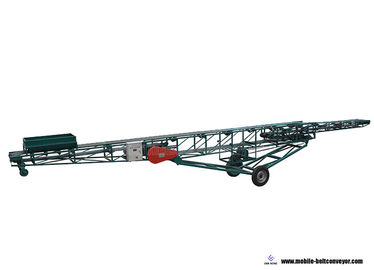 Carbon Steel Motorized Telescopic Belt Conveyor For Elevating Bags And Cartons