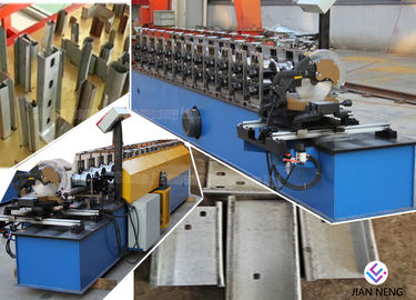 Galvanized Type C / Z Purlin Roll Forming Machine With Hydraulic Cutting System