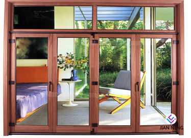 Australia Style Aluminium Casement Doors , Aluminum Sliding Patio Doors With Tempered Frosted Glass